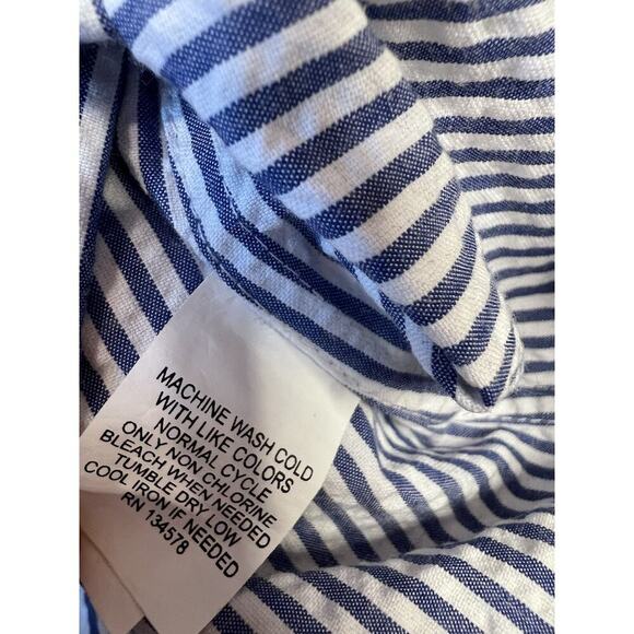 NWT Off Shoulder Vineyard Vines Top Seersucker Size 4 - Picture 4 of 5